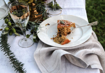 torta cioccolato, rosmarino, giardino, ricetta, accade in tavola