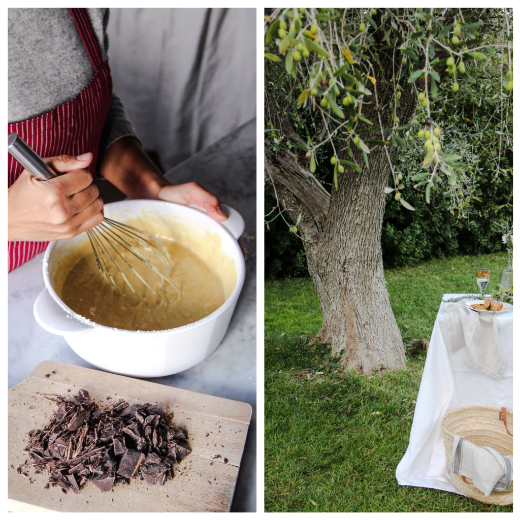 giardino, torta cioccolato e e rosmarino, ricetta, cucina